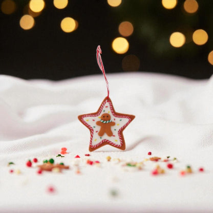 Decorazione Natalizia Marzapane in Argilla da Appendere – 3 Modelli Assortiti