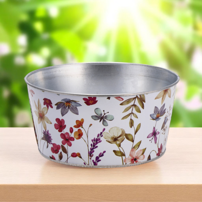 Round Iron Planter – 4 Sizes Available