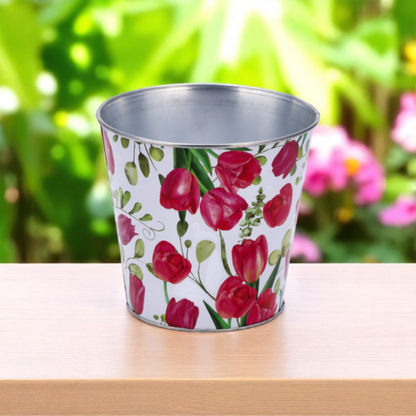 Round Iron Planter – 4 Sizes Available