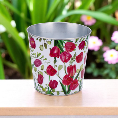 Round Iron Planter – 4 Sizes Available