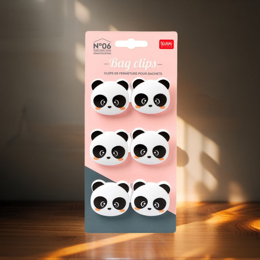 Set 6 Clip Chiudi Pacco Panda - Legami
