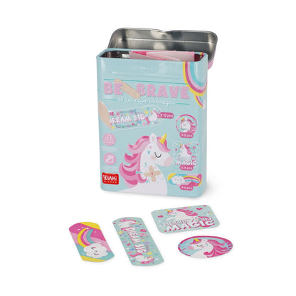 Kit of 30 Printed Be Brave Patches - Unicorn Theme - Legami