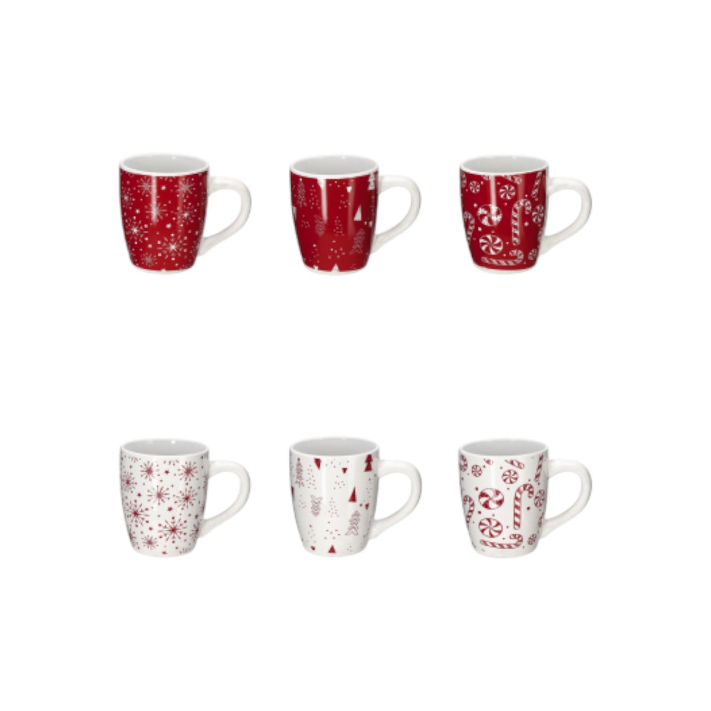 Tazza Mug Natale in Ceramica da 730ml - 6 Varianti assortite