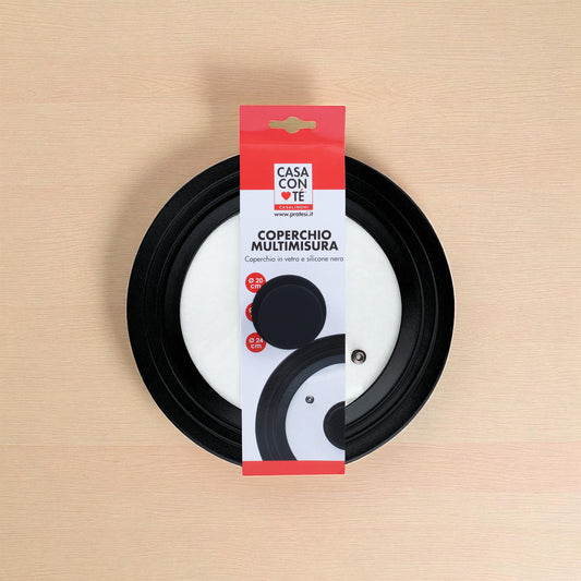 Coperchio Multimisura Vetro e Silicone - 3 Misure