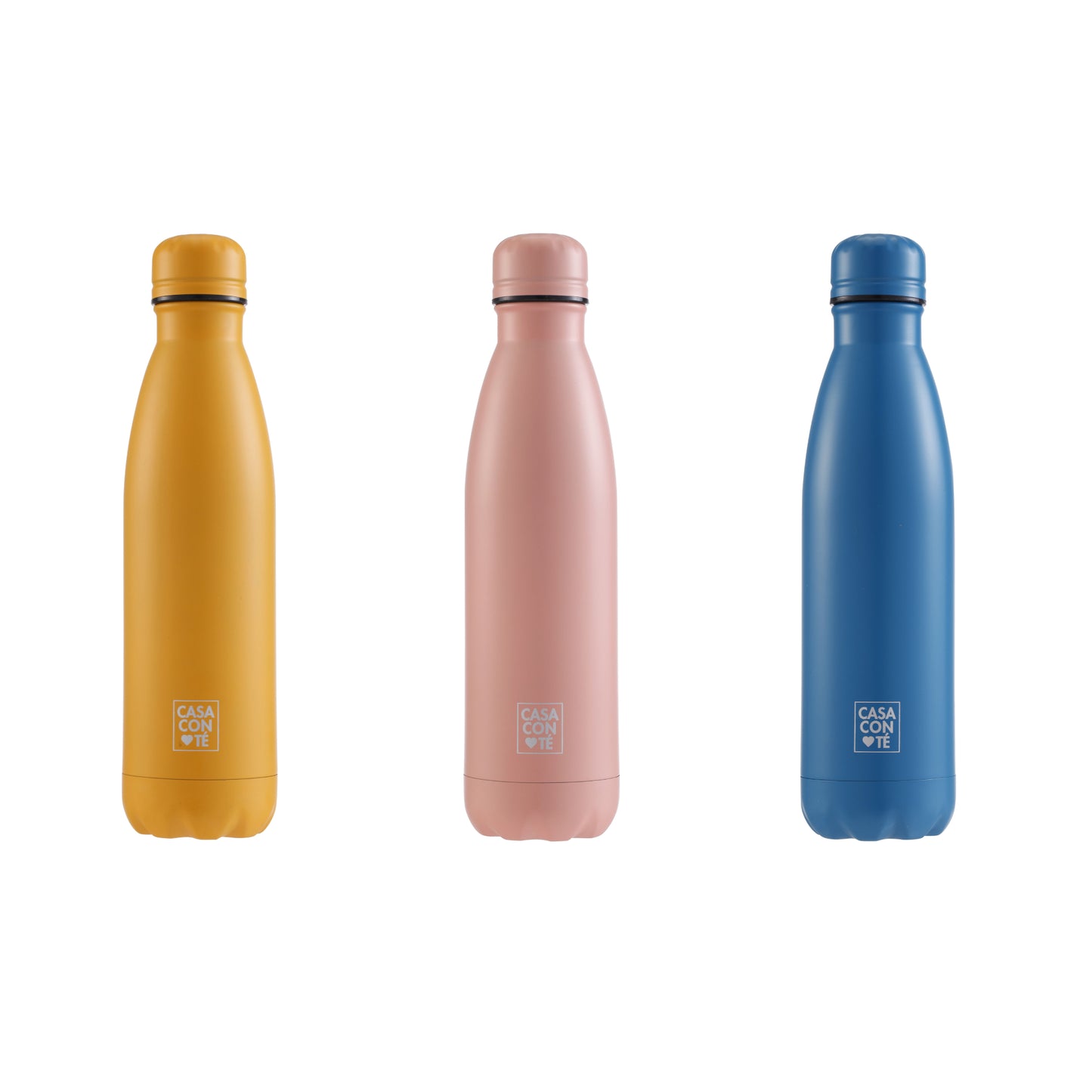 Bottiglia Termica Acciaio 750 ml Doppia Camera - 3 Colori Assortiti