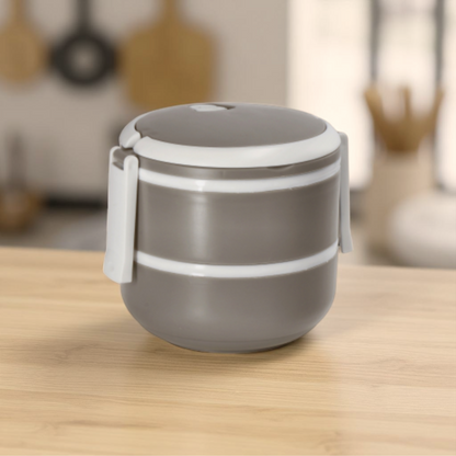 Contenitore Portapranzo in Plastica con 2 Scomparti