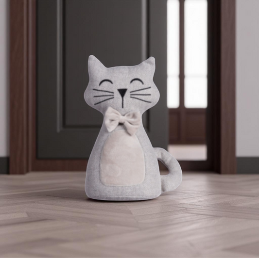 Fermaporta a forma di gatto. Venduto da Prodomo negozio online di Casalinghi