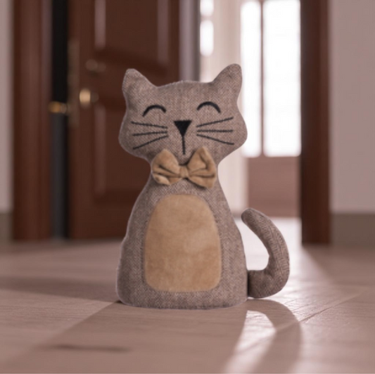 Fermaporta a forma di gatto. Venduto da Prodomo negozio online di Casalinghi