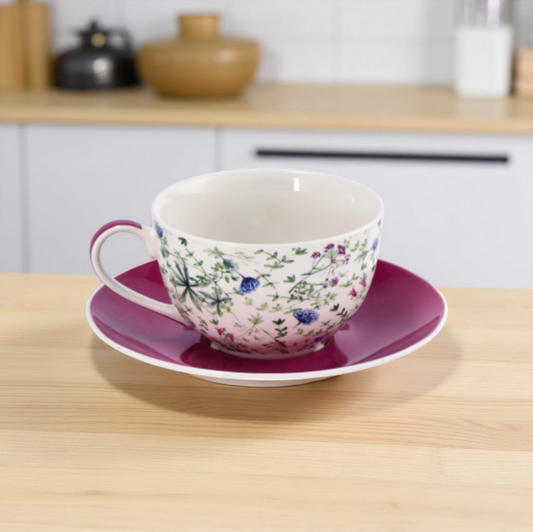 Tazza da te con piattino. Venduto da Prodomo negozio online di Casalinghi