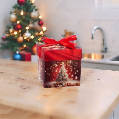 Pacchetto Regalo Pieghevole Natale - Scatola Stampata - 6 decori assortiti