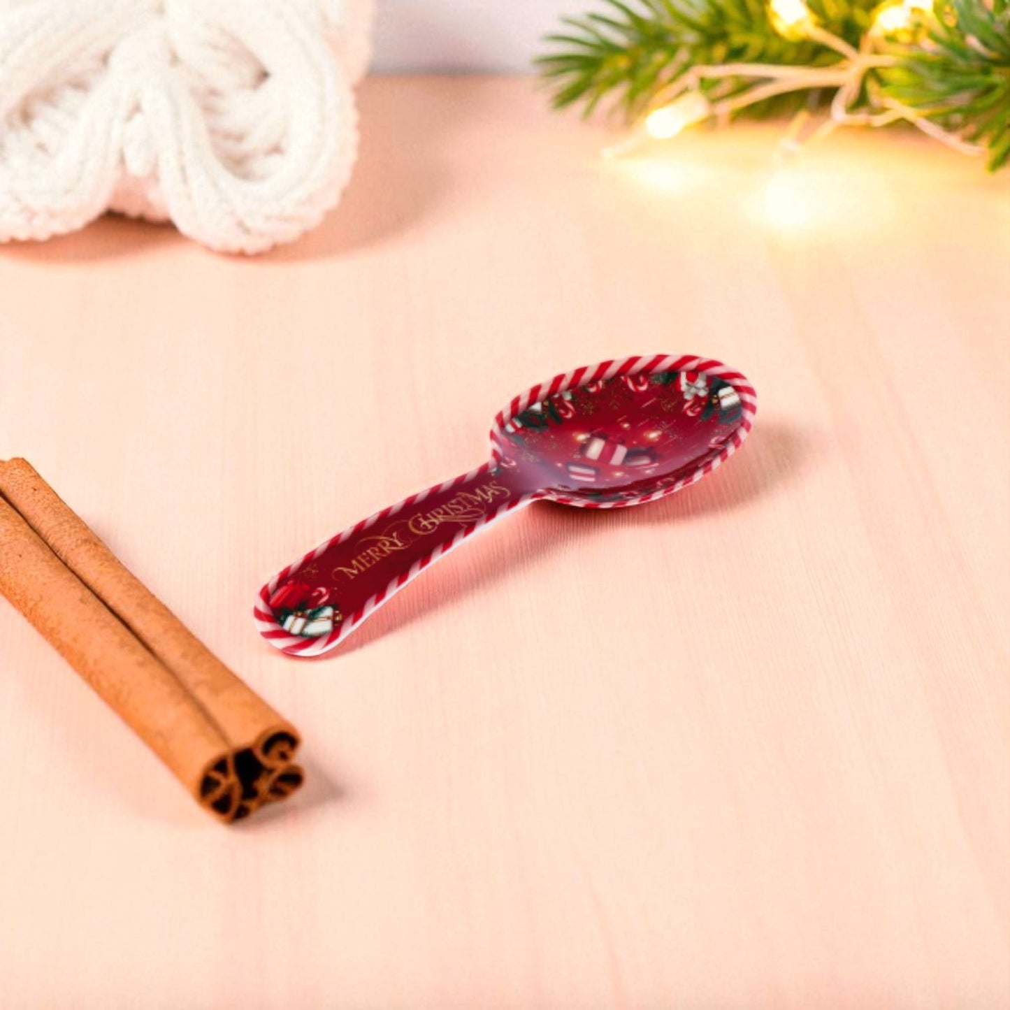 Posa Cucchiaio Natalizio in Melamina – 2 Decori Assortiti