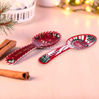 Posa Cucchiaio Natalizio in Melamina – 2 Decori Assortiti