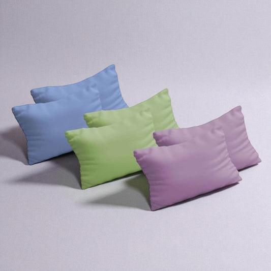 Set 2 Federe 50x80 cm in Cotone 100% - Colori Assortiti