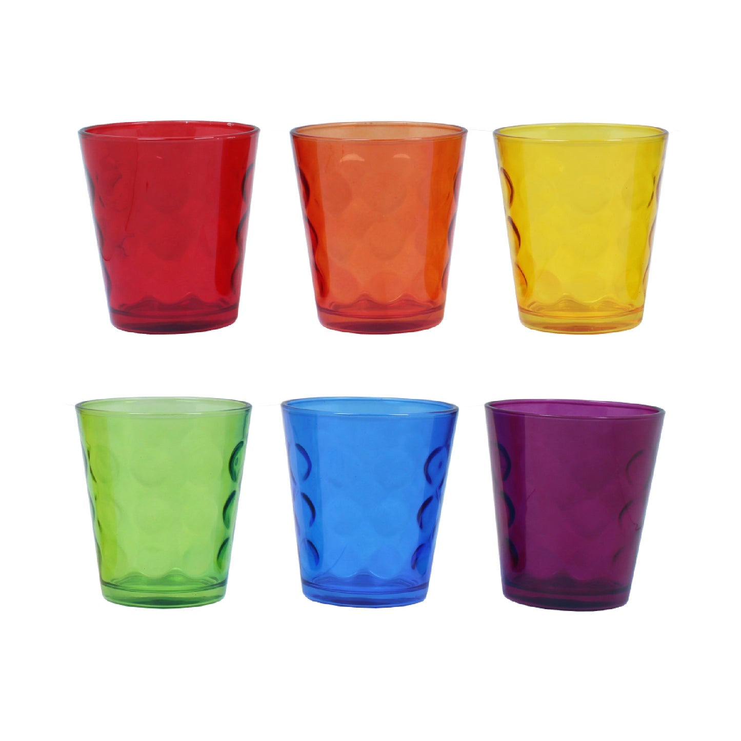 Set 6 Bicchieri Acqua Bubble 320 ml - 6 Colori Inclusi