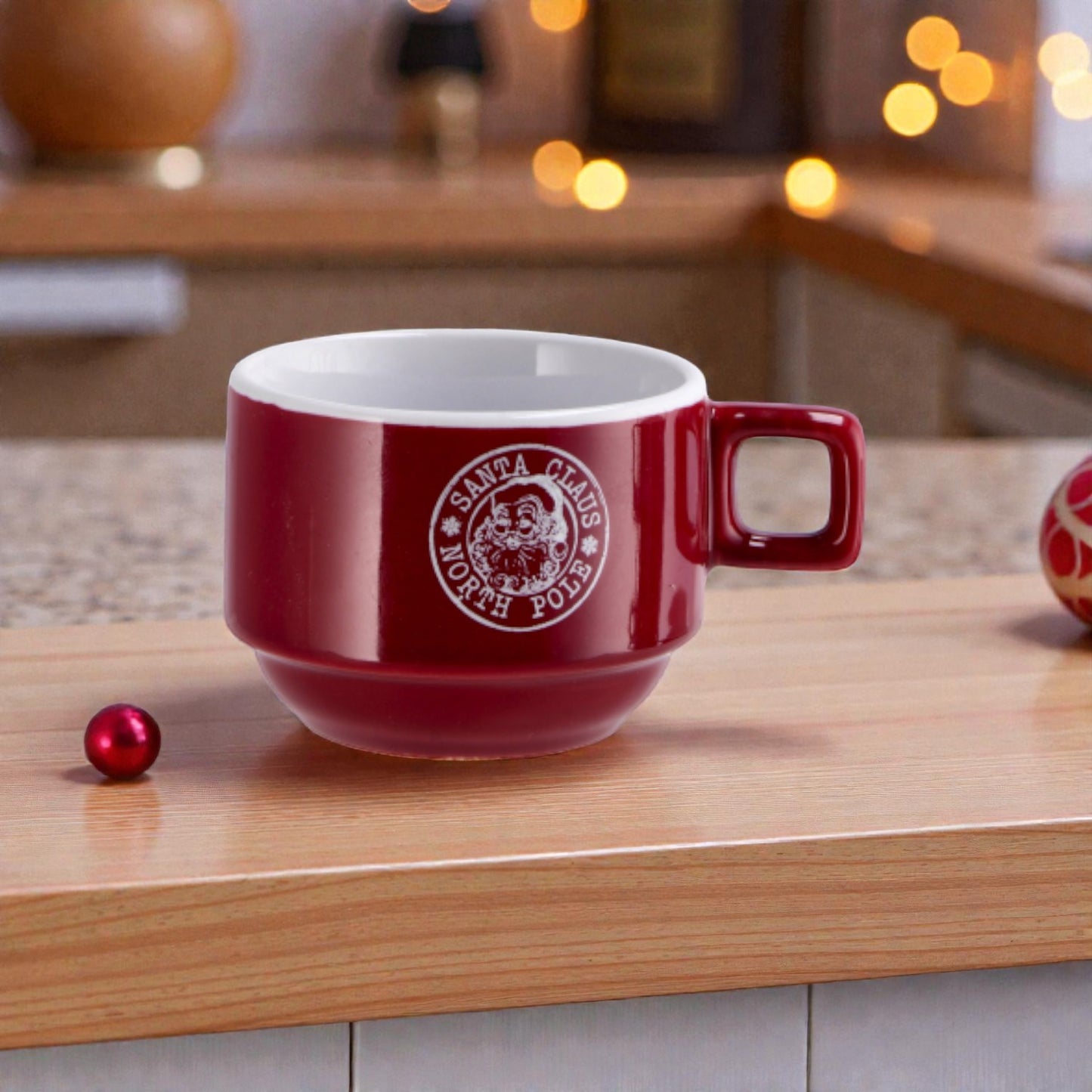 Servizio da Caffè Natale Minimalista in Ceramica per 6 Persone