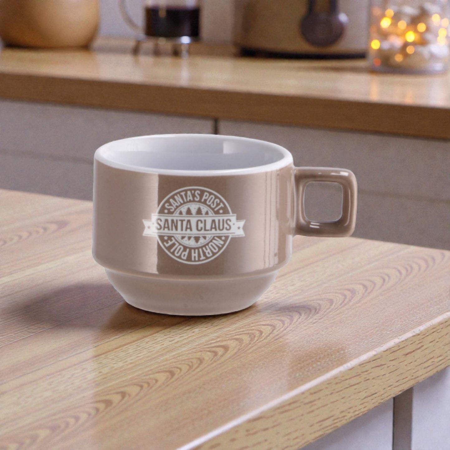 Servizio da Caffè Natale Minimalista in Ceramica per 6 Persone