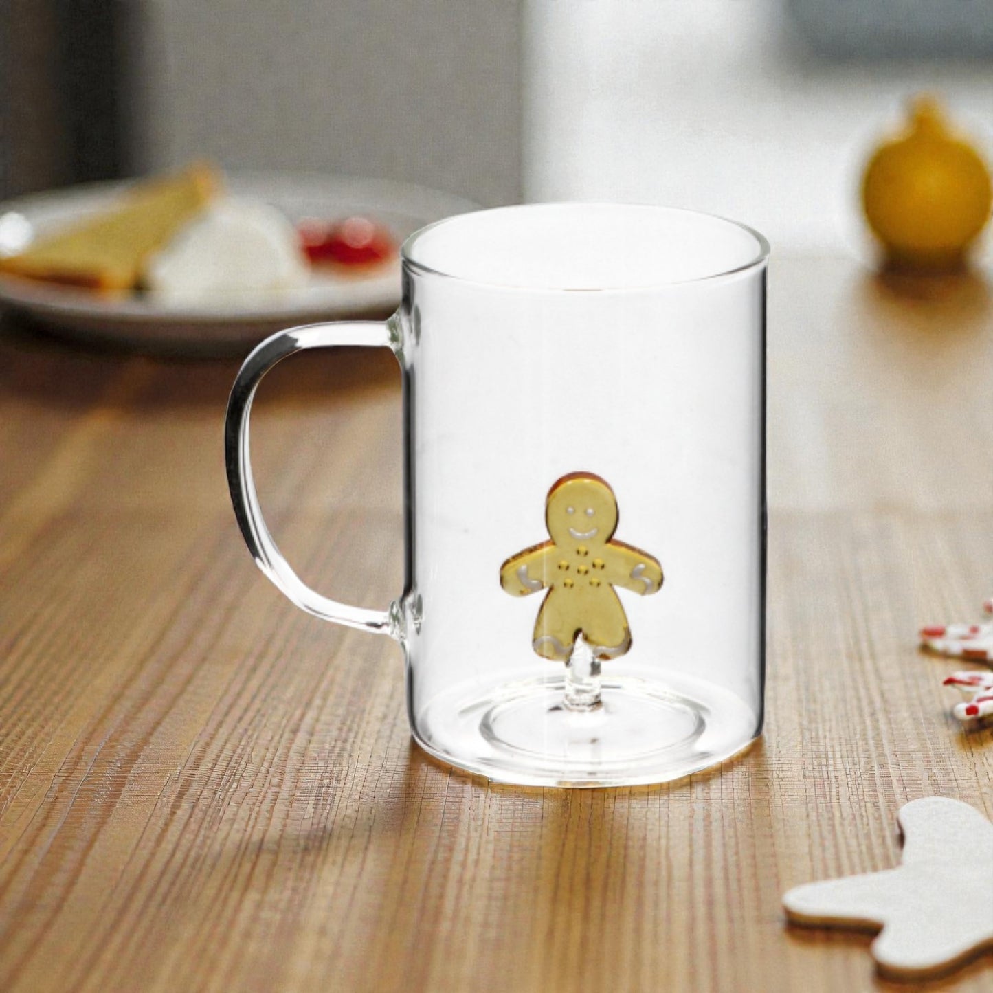 Tazza Mug in Vetro con Figura 3D - Capacità 450 ml - 6 Figure assortite