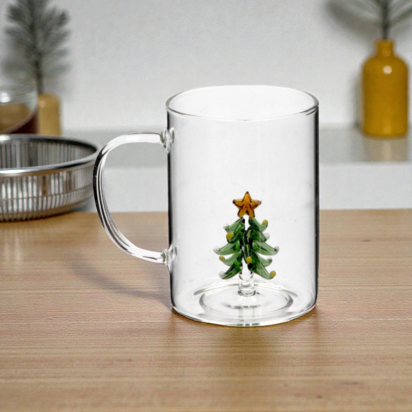 Tazza Mug in Vetro con Figura 3D - Capacità 450 ml - 6 Figure assortite