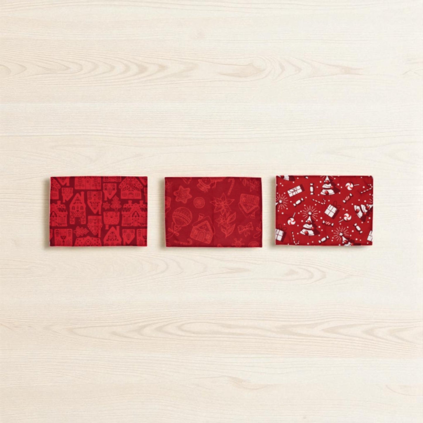 Tovaglietta Antimacchia Natalizia in Tessuto Melin - 3 Illustrazioni Assortite