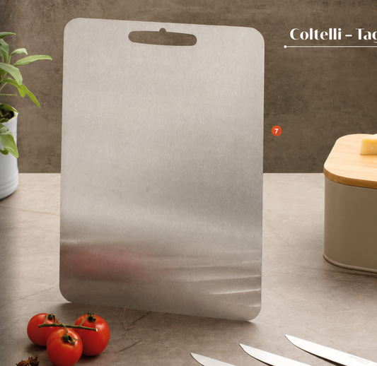 Tagliere Antibatterico Acciaio Brandani Matt Finish | 25x36 e 30x46 cm