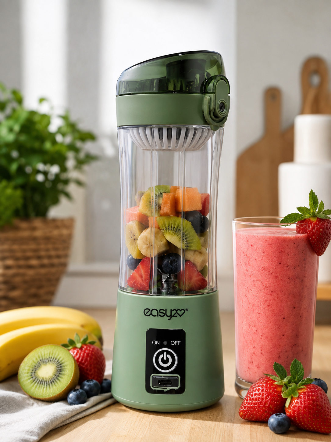 Frullatore Portatile Easy 2 Love  Frullati Freschi Ovunque