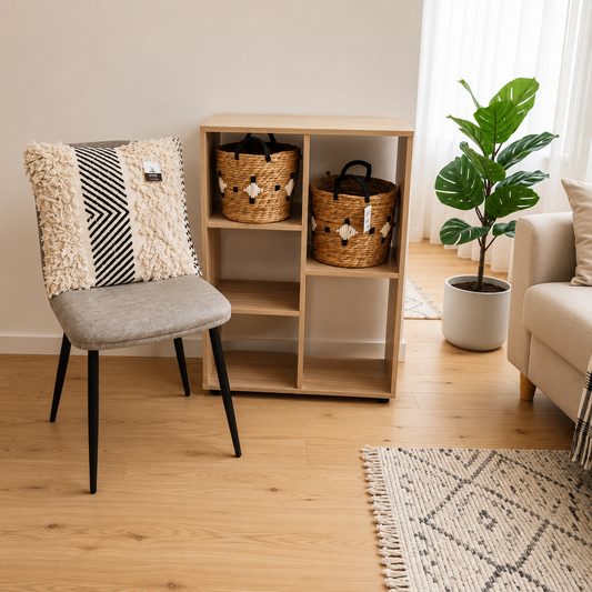 Libreria con 5 Vani a Giorno – Legno Truciolato Marrone – 60×24×H 86 cm
