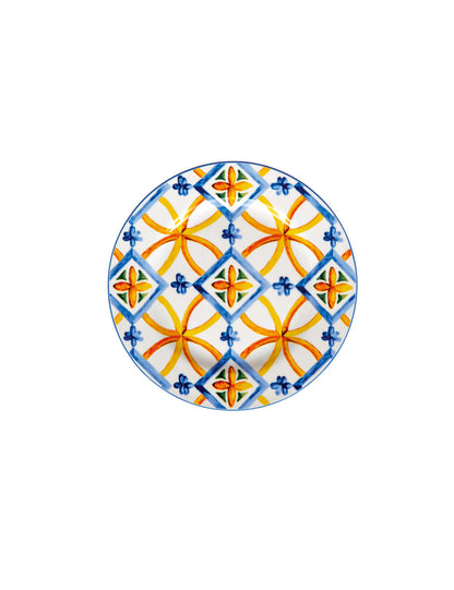 Servizio Piatti 18 Pezzi Medicea New Bone China | Stile Mediterraneo Elegante | Brandani
