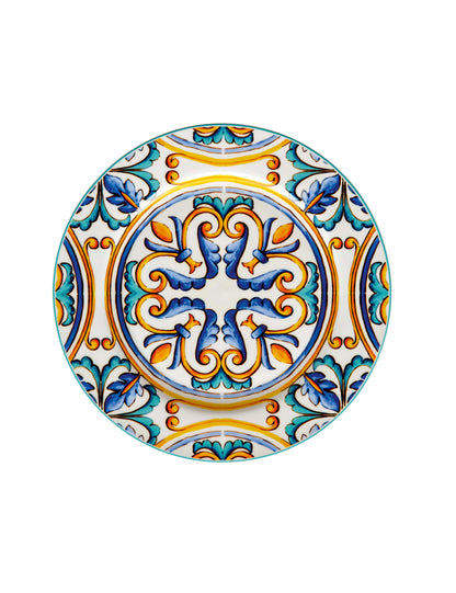 Servizio Piatti 18 Pezzi Medicea New Bone China | Stile Mediterraneo Elegante | Brandani