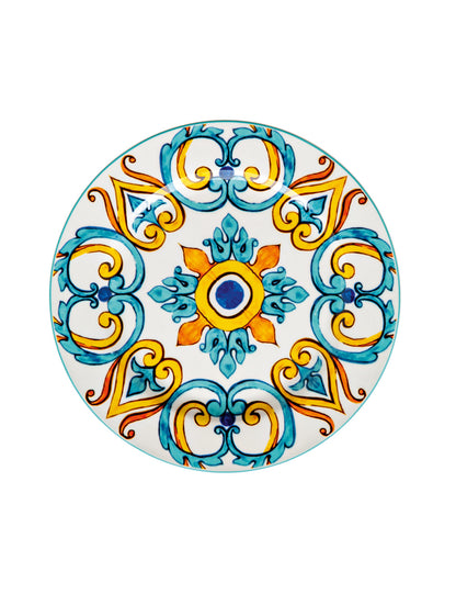 Servizio Piatti 18 Pezzi Medicea New Bone China | Stile Mediterraneo Elegante | Brandani