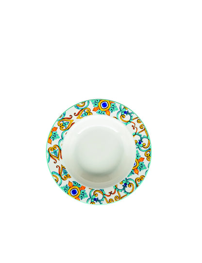 Servizio Piatti 18 Pezzi Medicea New Bone China | Stile Mediterraneo Elegante | Brandani
