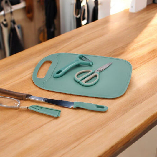Set Accessori da Cucina con Tagliere