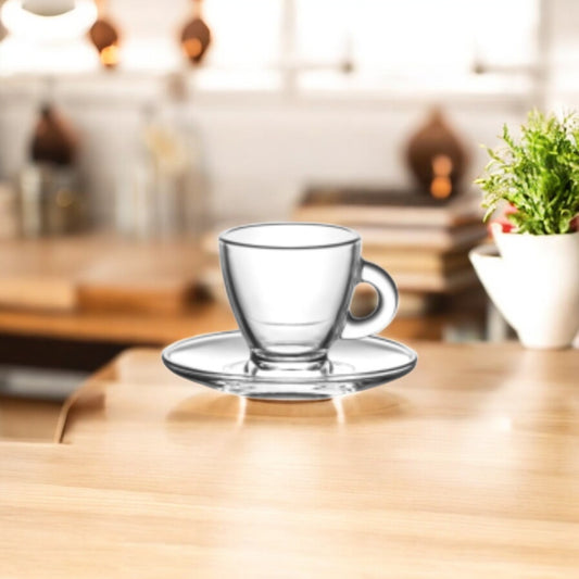 Set Caffè con Piatto Roma – 6 Pezzi