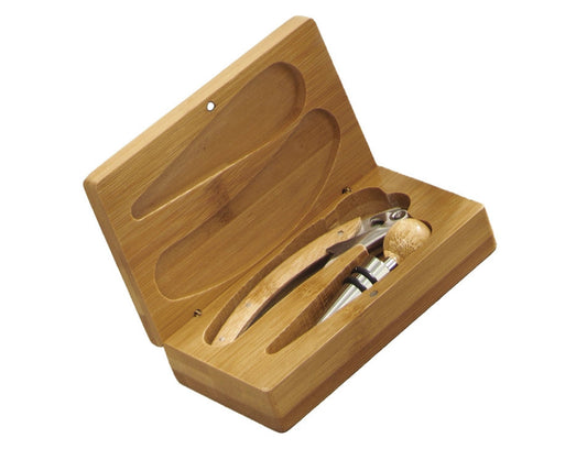 Set Degustazione Vino Brandani 2 Pezzi – Cofanetto Bamboo