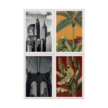 Poster con Cornice in MDF - Stampa Assortita