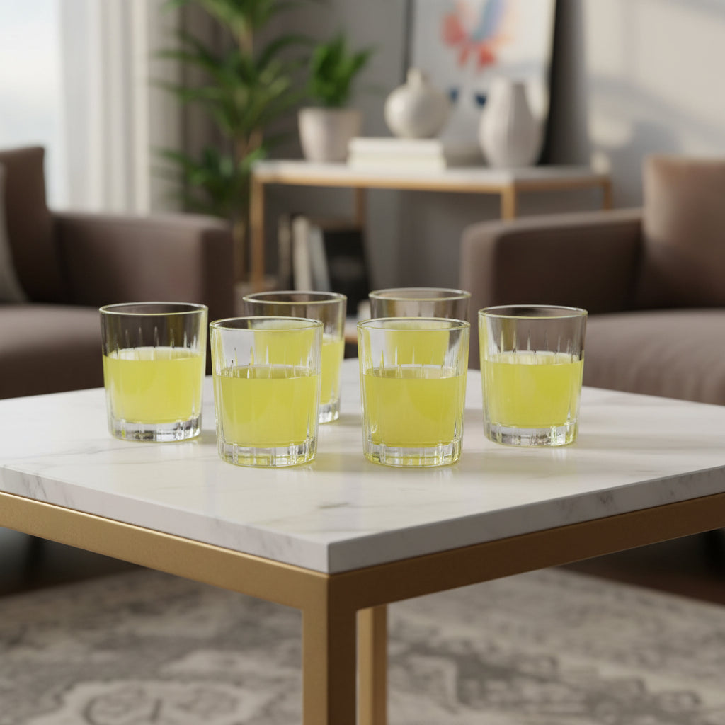 Bicchierini Shot Lineari Brandani Set 6 Pz – Vetro Elegante per Liquori