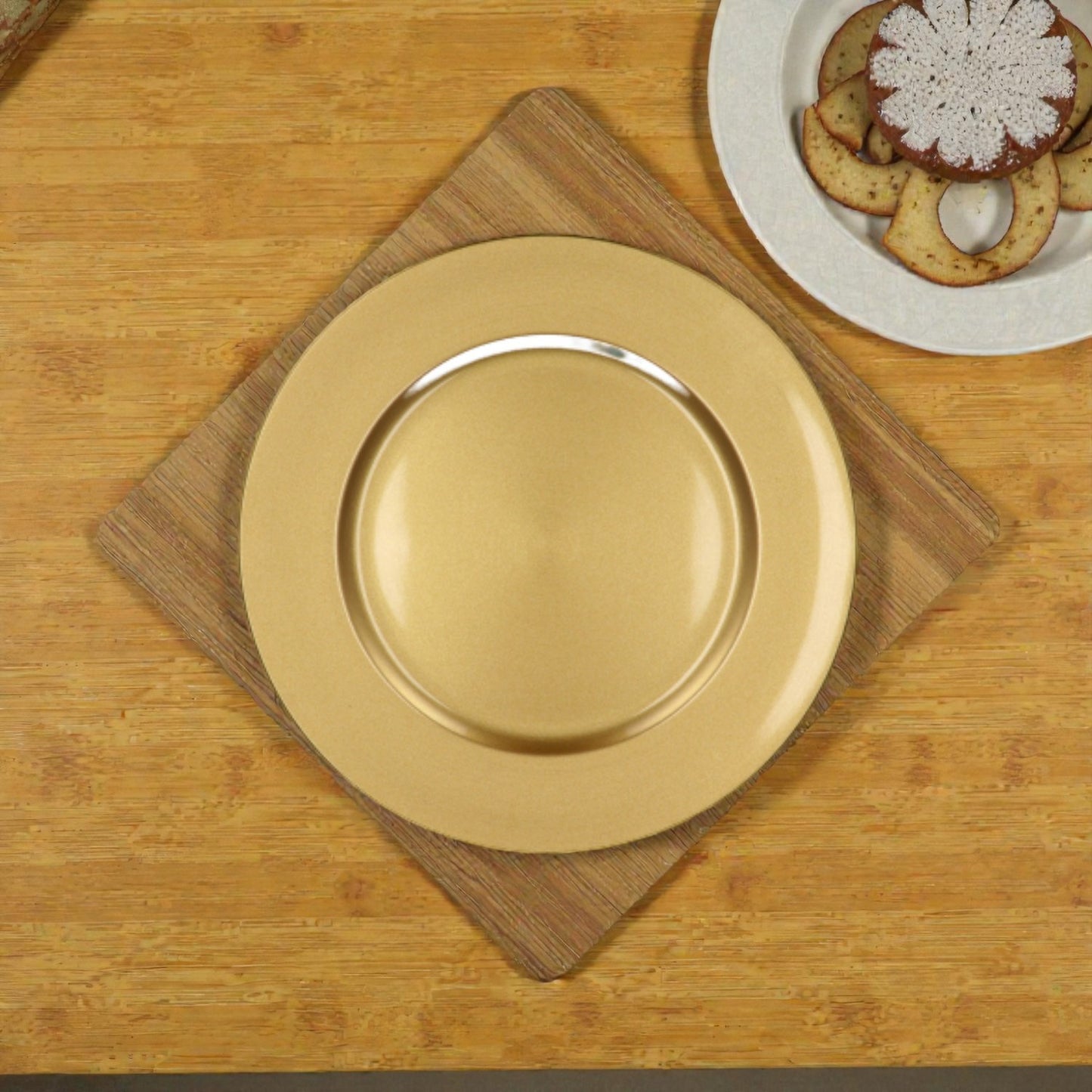 Sottopiatto di Natale Rotondo in Plastica "Guzman"- Diametro 33 cm