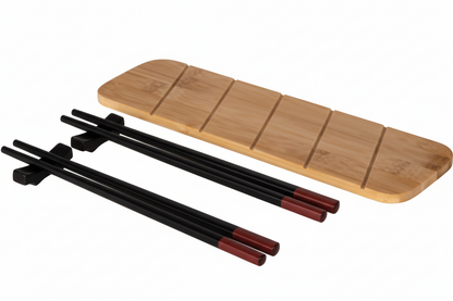 Set Sushi Nigiri 5 Pezzi con Vassoio Bamboo – Bacchette e Accessori Giapponesi
