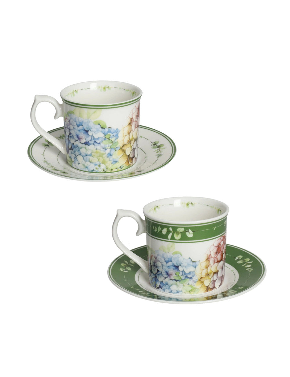 Set 2 Tazze Flora Brandani in New Bone China – Tazze Eleganti Floreali per Tè e Colazione