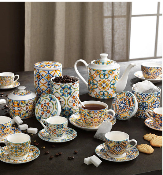 Set 2 Tazzine da Caffè Brandani Medicea – New Bone China – Eleganti e Raffinate