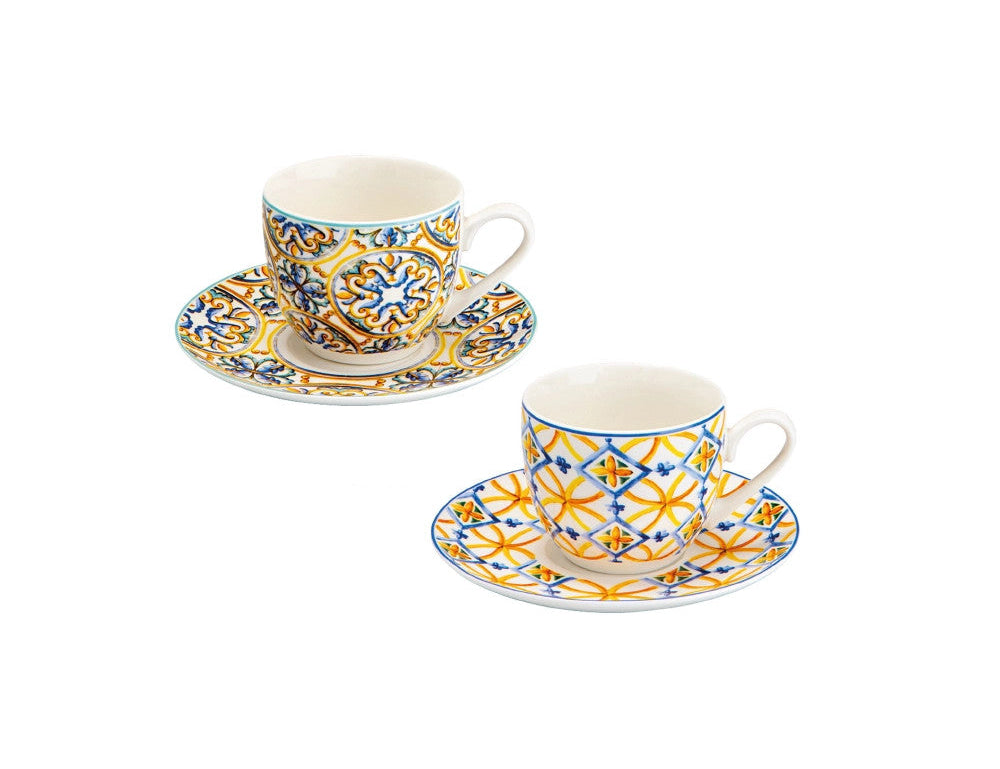 Set 2 Tazzine da Caffè Brandani Medicea – New Bone China – Eleganti e Raffinate