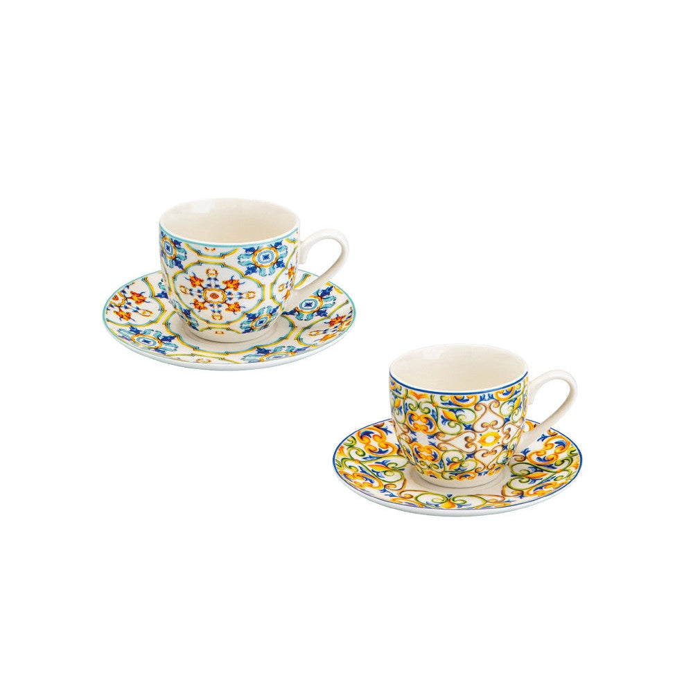 Set 2 Tazzine da Caffè Brandani Medicea – New Bone China – Eleganti e Raffinate