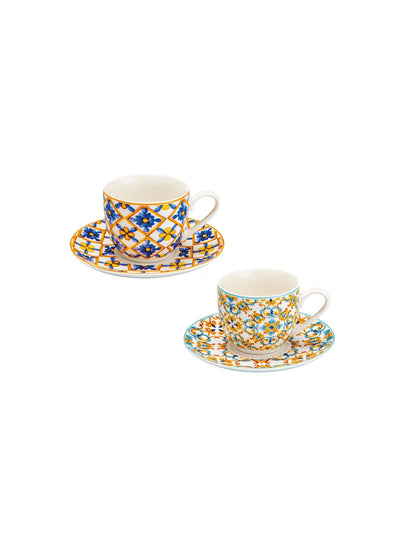 Set 2 Tazzine da Caffè Brandani Medicea – New Bone China – Eleganti e Raffinate