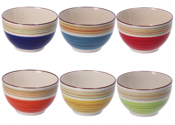 Ciotola in ceramica “Ilary” – 700 ml – 6 colori assortiti – Ø14×8,5 cm