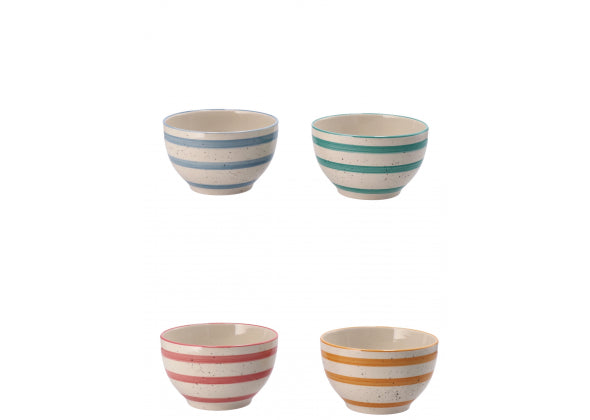 Ciotola in ceramica “Navy” – 4 colori assortiti – Ø14×8,5 cm