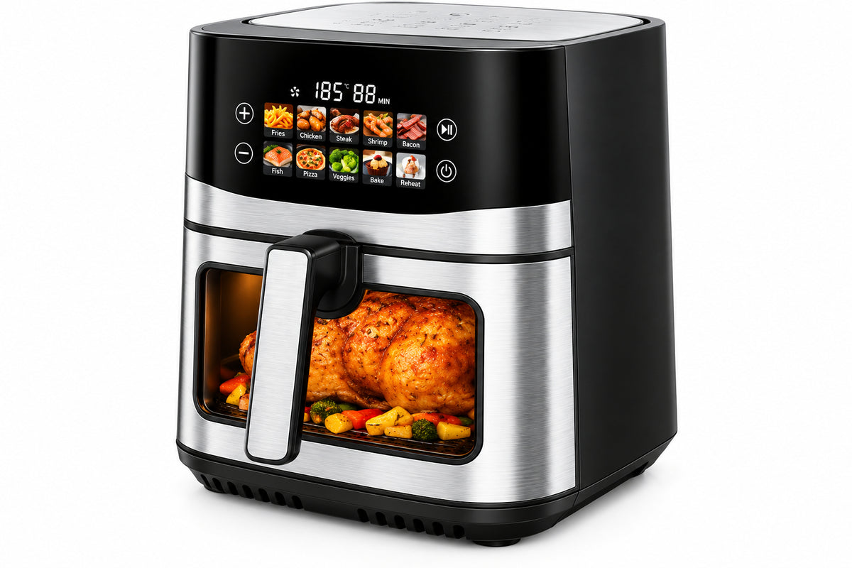 Friggitrice ad aria digitale – 10,5 L – 2000 W – timer e termostato regolabile