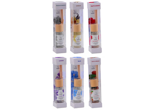 Diffusore fragranza con bastoncini 30 ml – 6 profumazioni assortite
