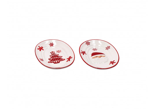 Vassoio Ovale in Ceramica – 2 Decori Assortiti