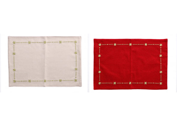 Tovaglietta in Cotone "Verta" – 2 Colori Assortiti
