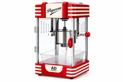 Macchina per popcorn elettrica – design retrò – 300 W – capienza 100 g