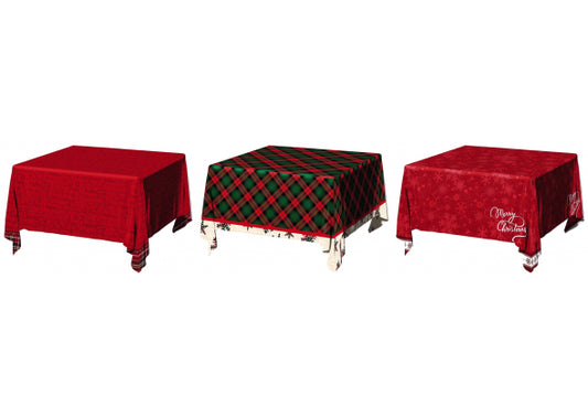 Tovaglia in Misto Cotone "Ethan" – 3 Decori Assortiti
